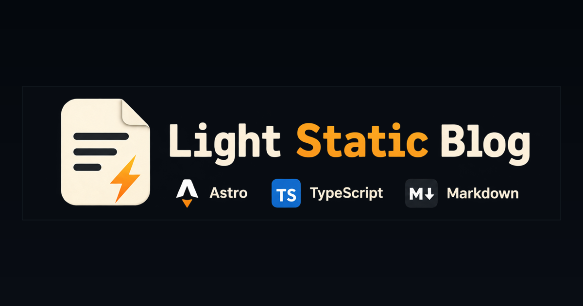 Couverture de l’article « Light Static Blog : une solution statique vibecodée »